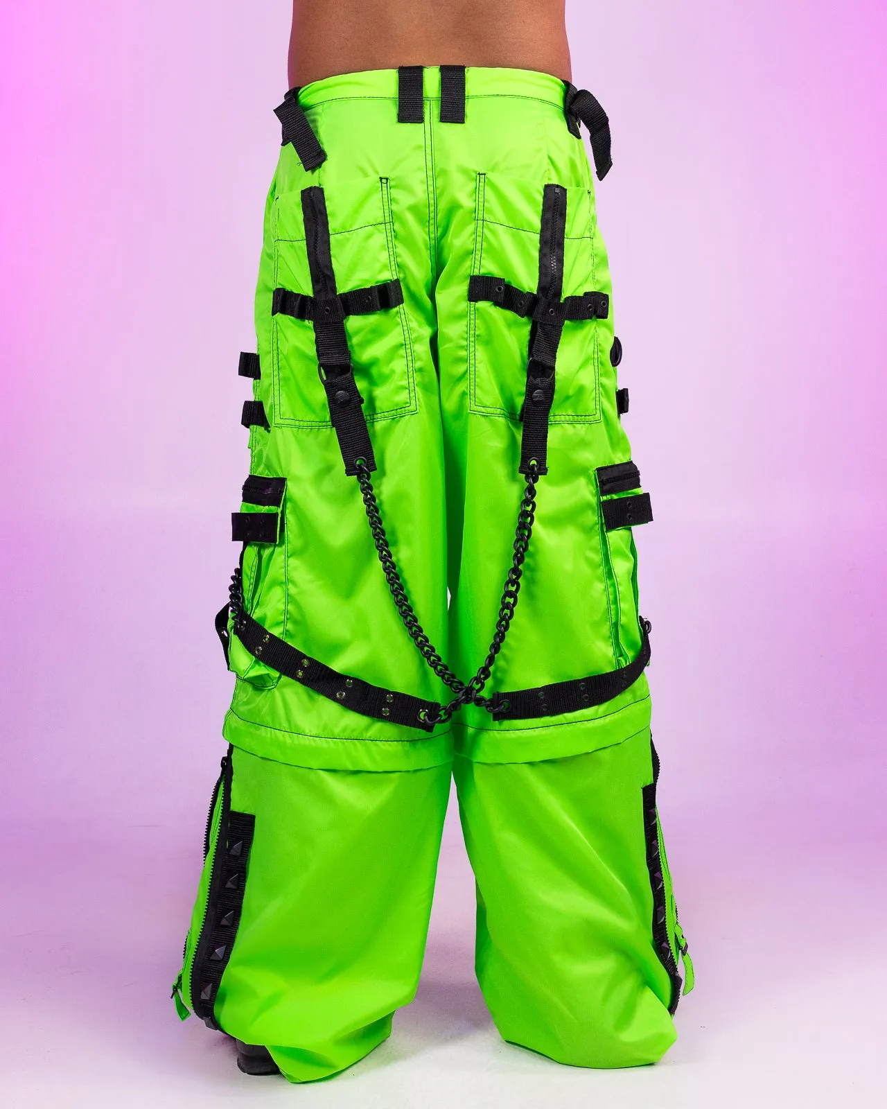 Tripp NYC Zip-Off Lime Space Out Pants