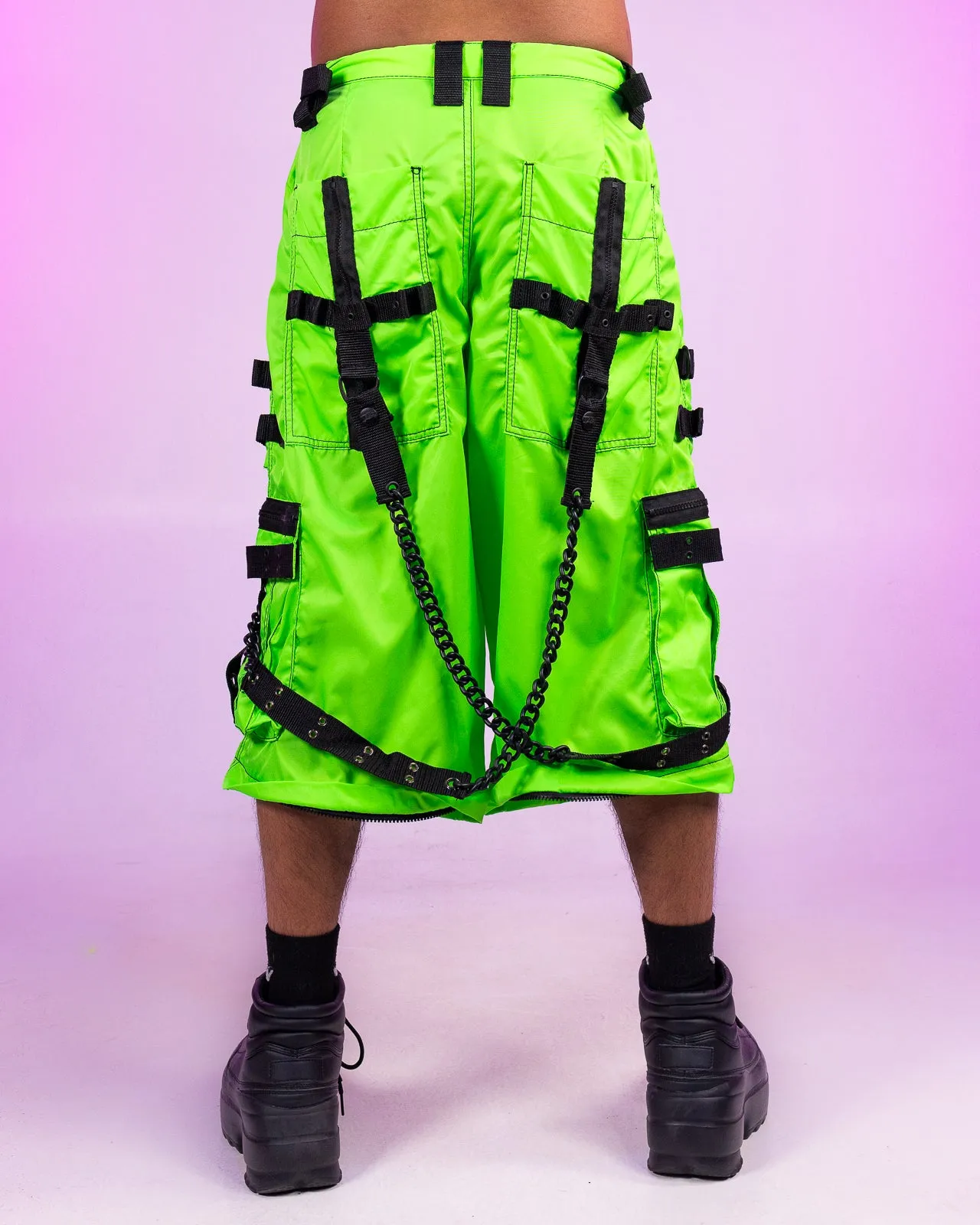 Tripp NYC Zip-Off Lime Space Out Pants