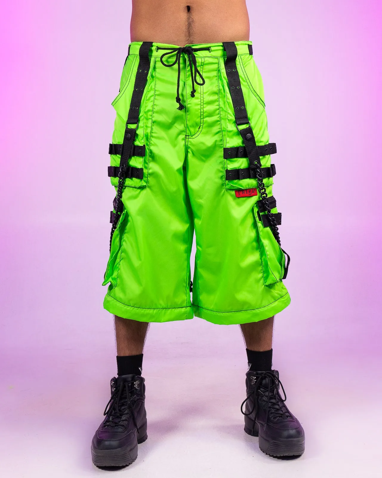 Tripp NYC Zip-Off Lime Space Out Pants