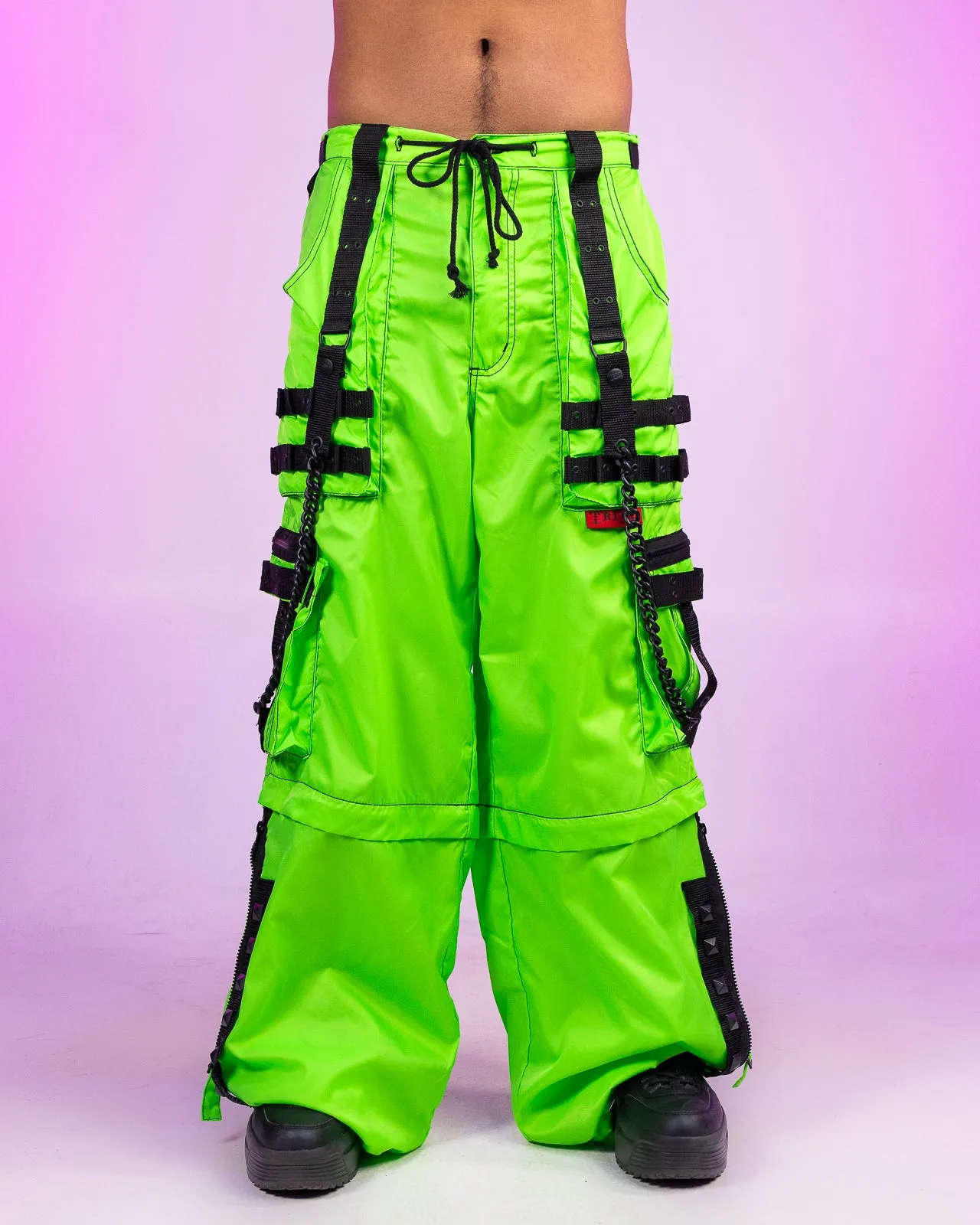 Tripp NYC Zip-Off Lime Space Out Pants