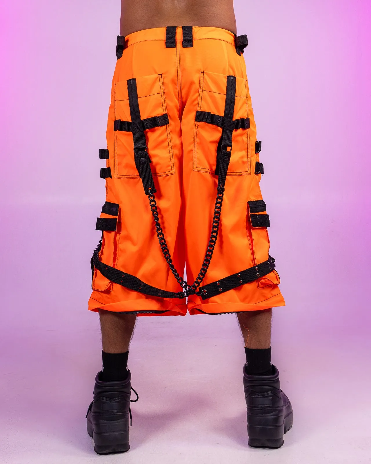 Tripp NYC Zip-Off Orange Space Out Pants
