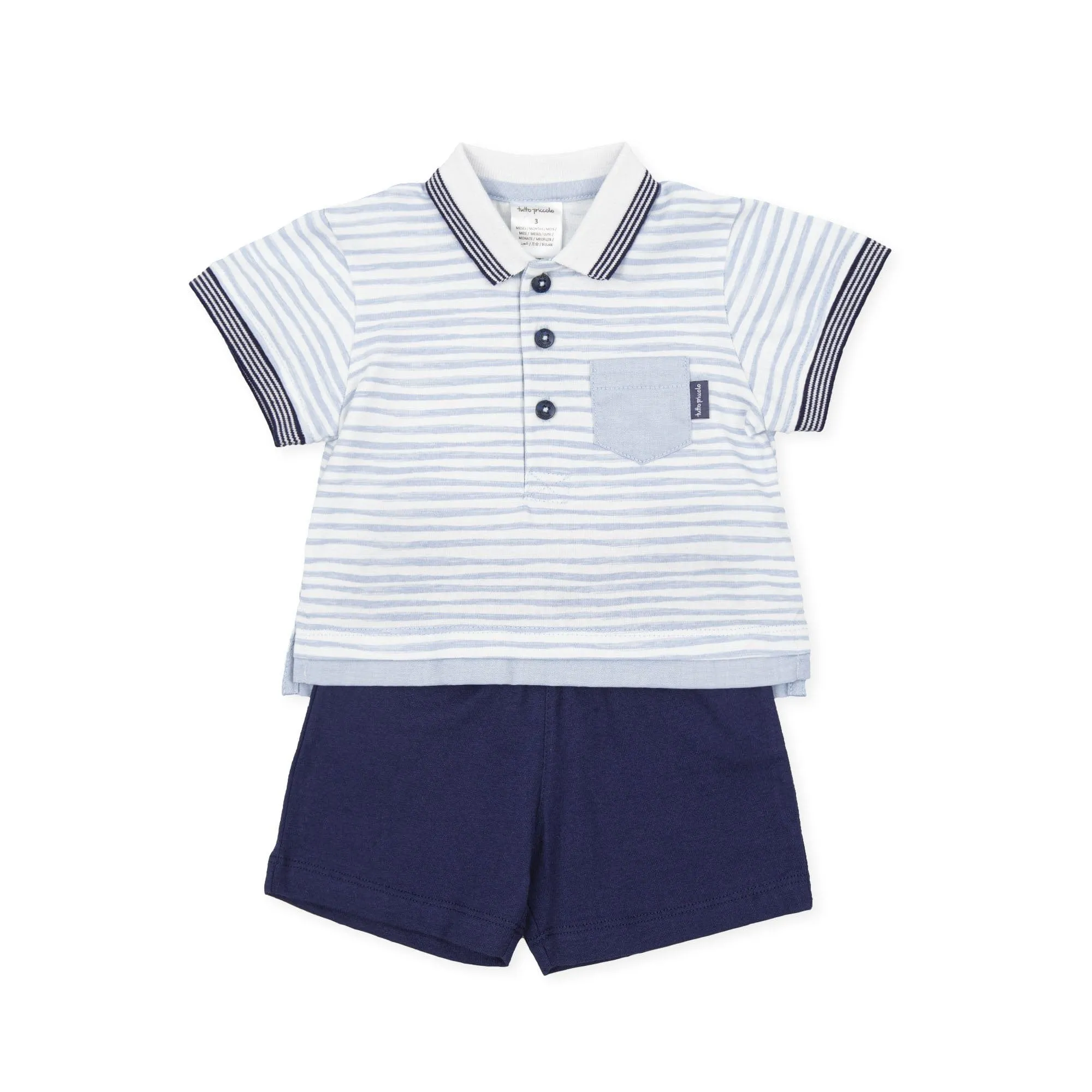 Tutto Piccolo Striped Boys Two Piece Set
