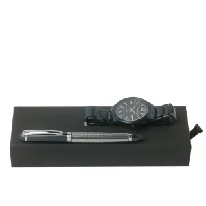Ungaro UPBD817N-Set Alesso Navy (ballpoint pen & watch)