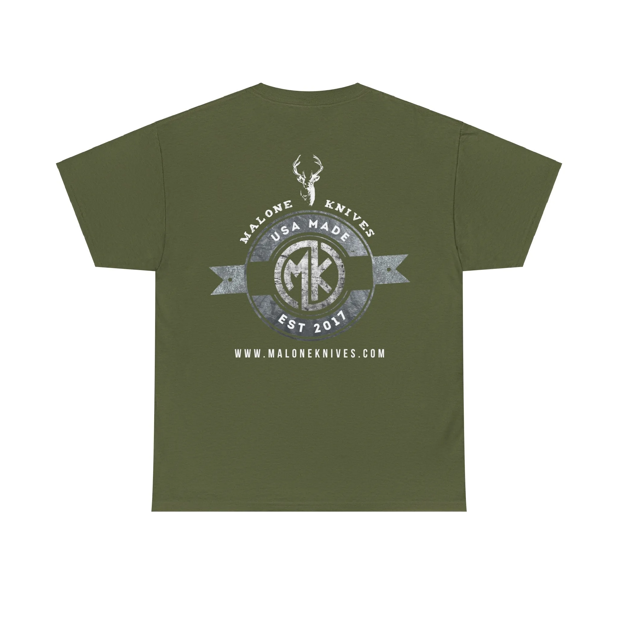 Unisex Heavy Cotton Tee - Antler Logo