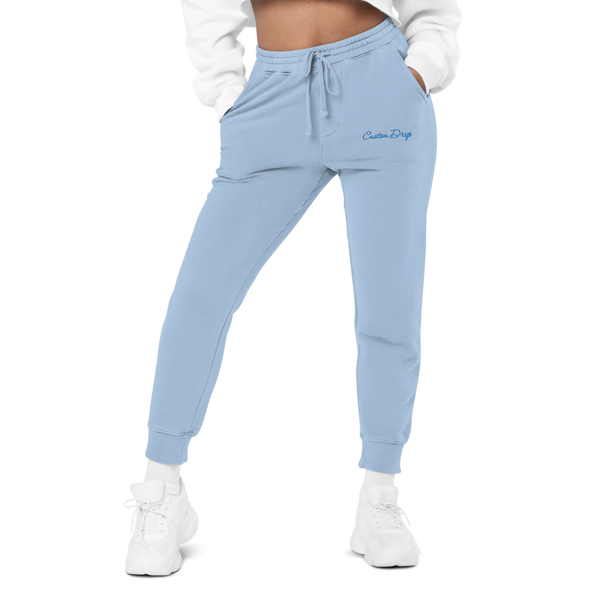 Unisex pigment-dyed Custom Drip sweatpants