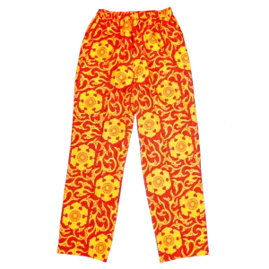 [UNISEX] SCROW ART X LOCO MOSQUITO JINJYA TRIBAL RED / YELLOW TROUSERS