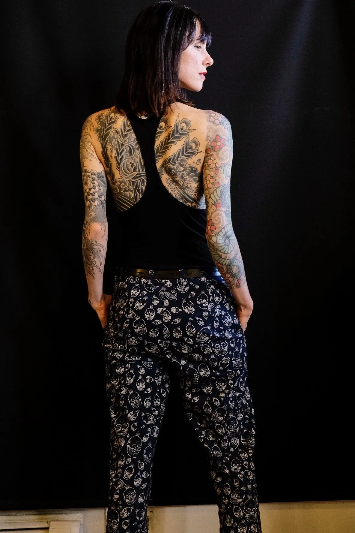 [UNISEX] YONI ZILBER X LOCO MOSQUITO TIBETAN SKULLS TROUSERS