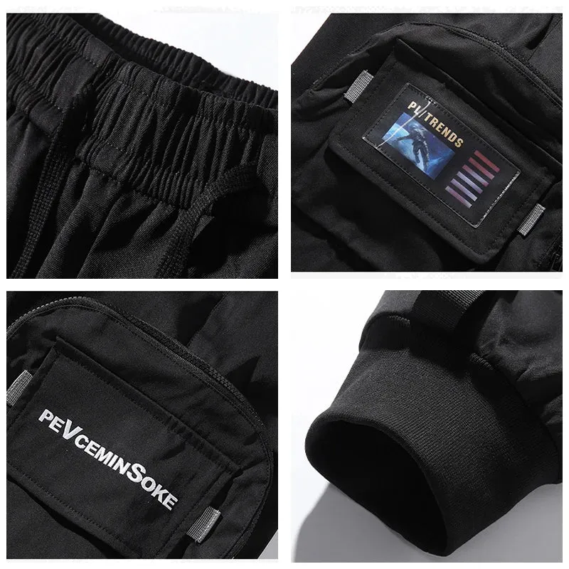 Urban Ribbons Cargo Joggers for Men