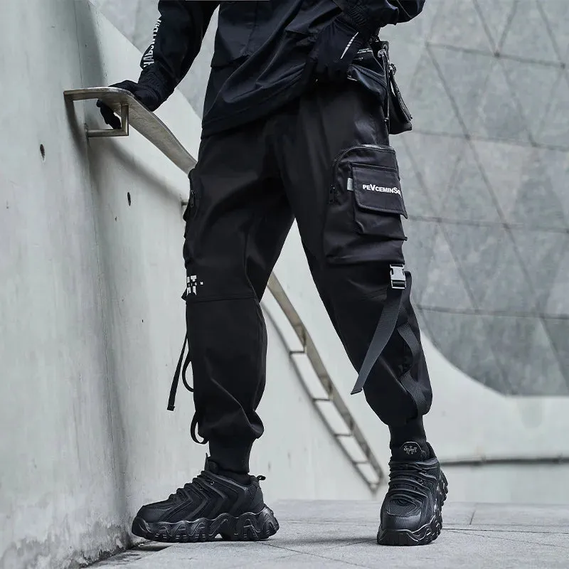 Urban Ribbons Cargo Joggers for Men