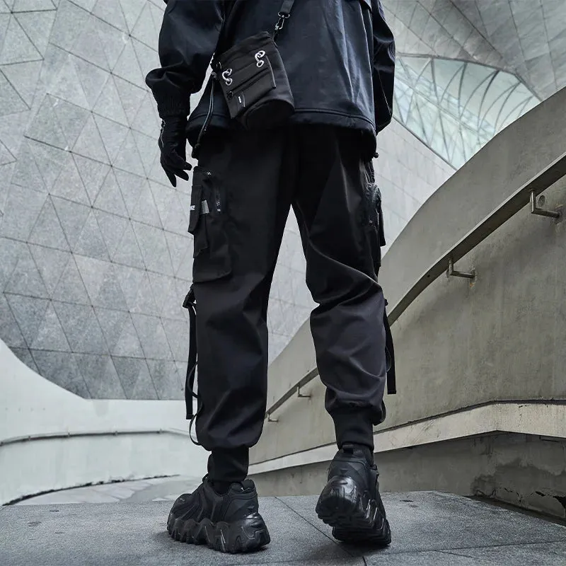 Urban Ribbons Cargo Joggers for Men