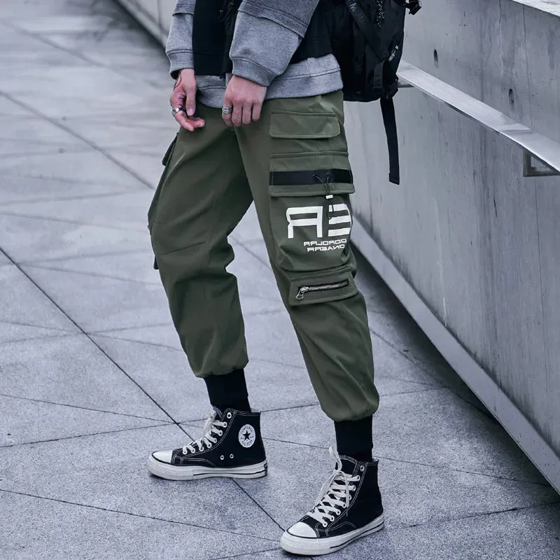 Urban Ribbons Cargo Joggers for Men