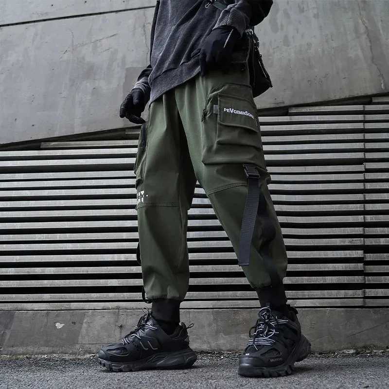 Urban Ribbons Cargo Joggers for Men
