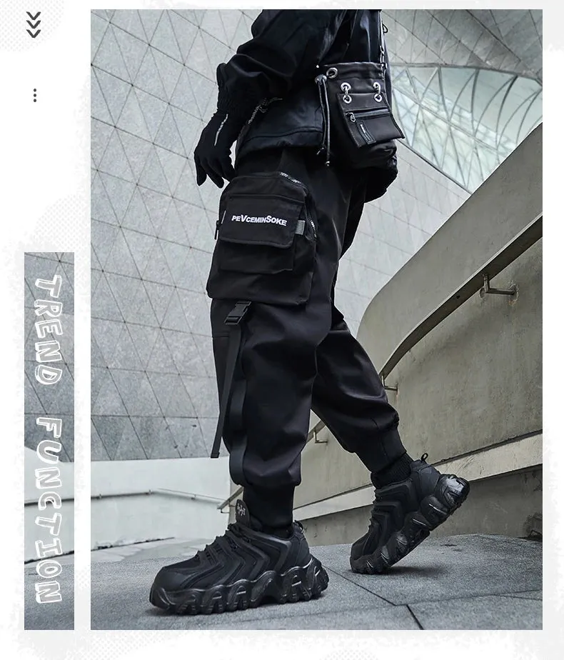 Urban Ribbons Cargo Joggers for Men