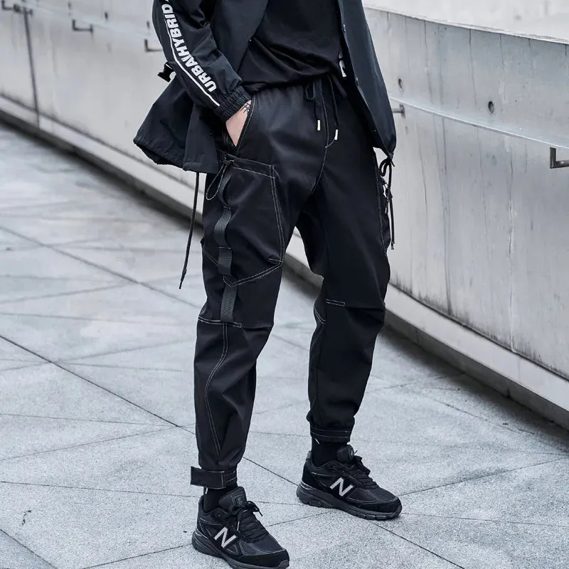 Urban Ribbons Cargo Joggers for Men