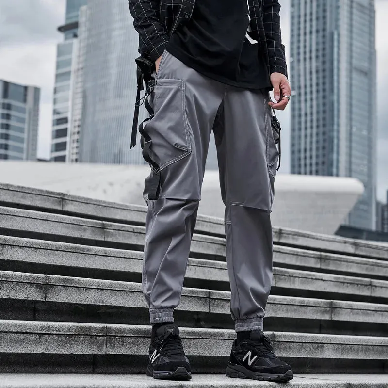 Urban Ribbons Cargo Joggers for Men
