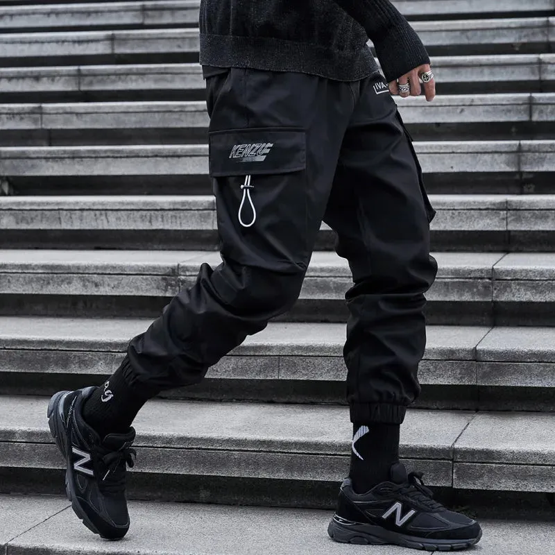 Urban Ribbons Cargo Joggers for Men