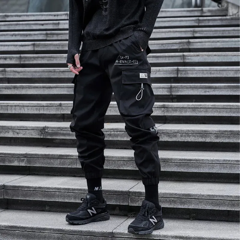 Urban Ribbons Cargo Joggers for Men