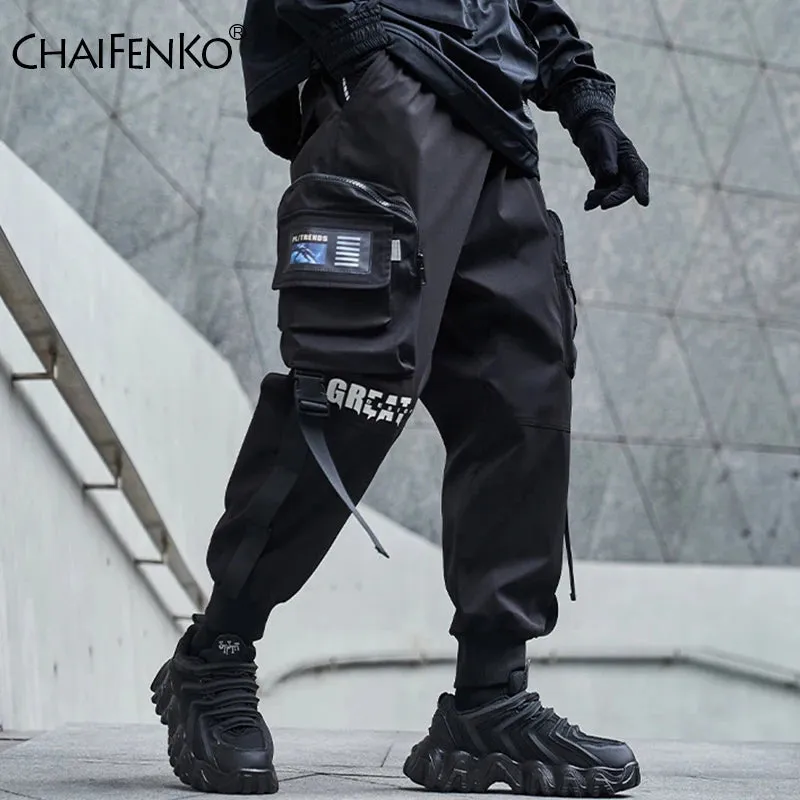 Urban Ribbons Cargo Joggers for Men