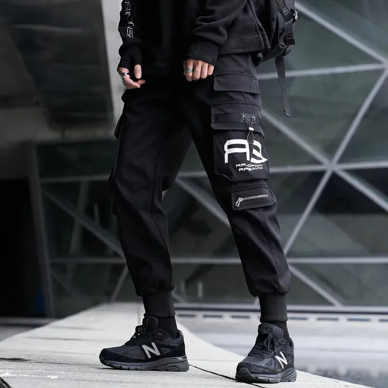 Urban Ribbons Cargo Joggers for Men