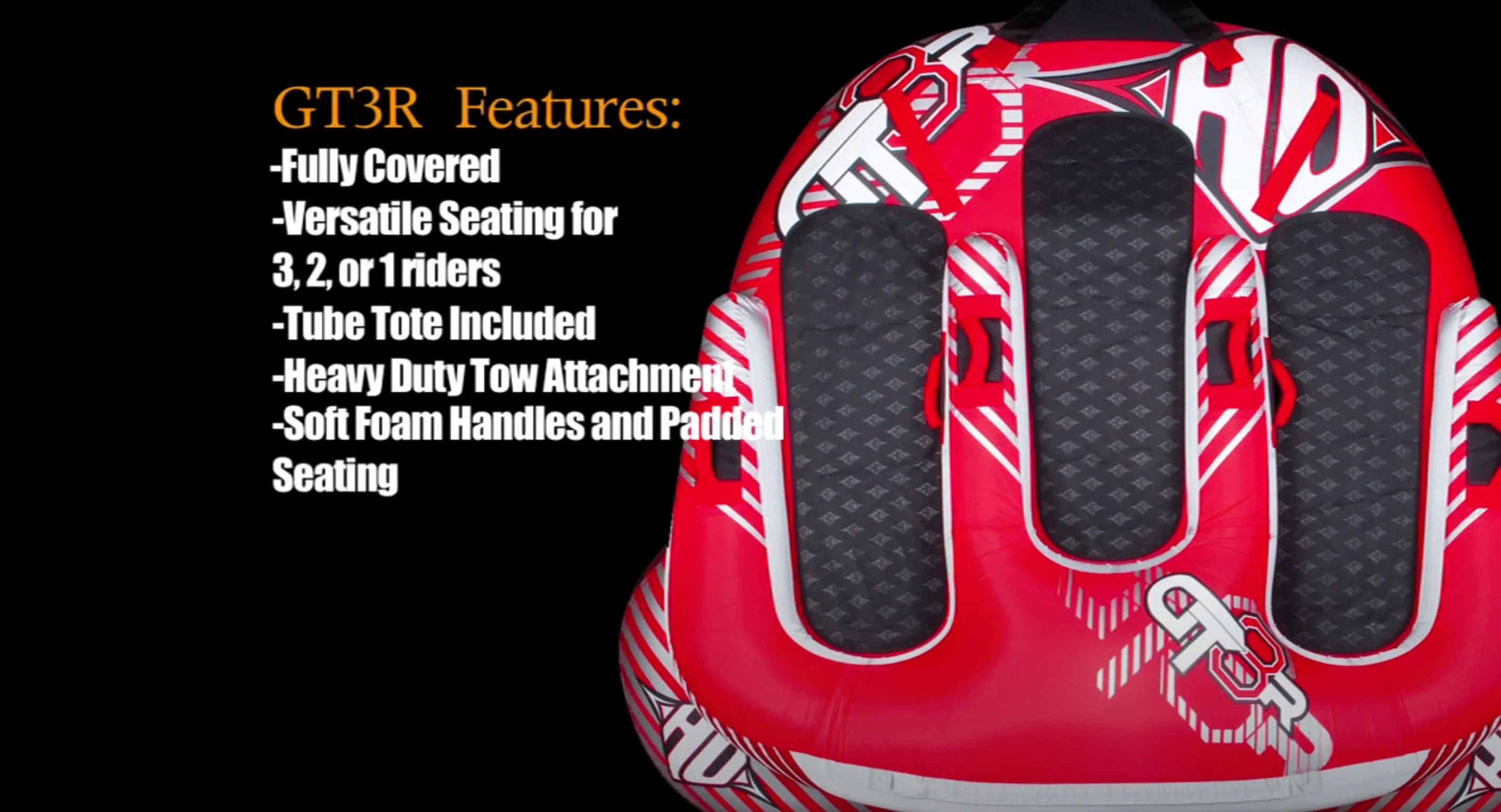 Used once! HO Sports GT3-R Towable, includes everything you need to tow as well as cover! Retails $500 