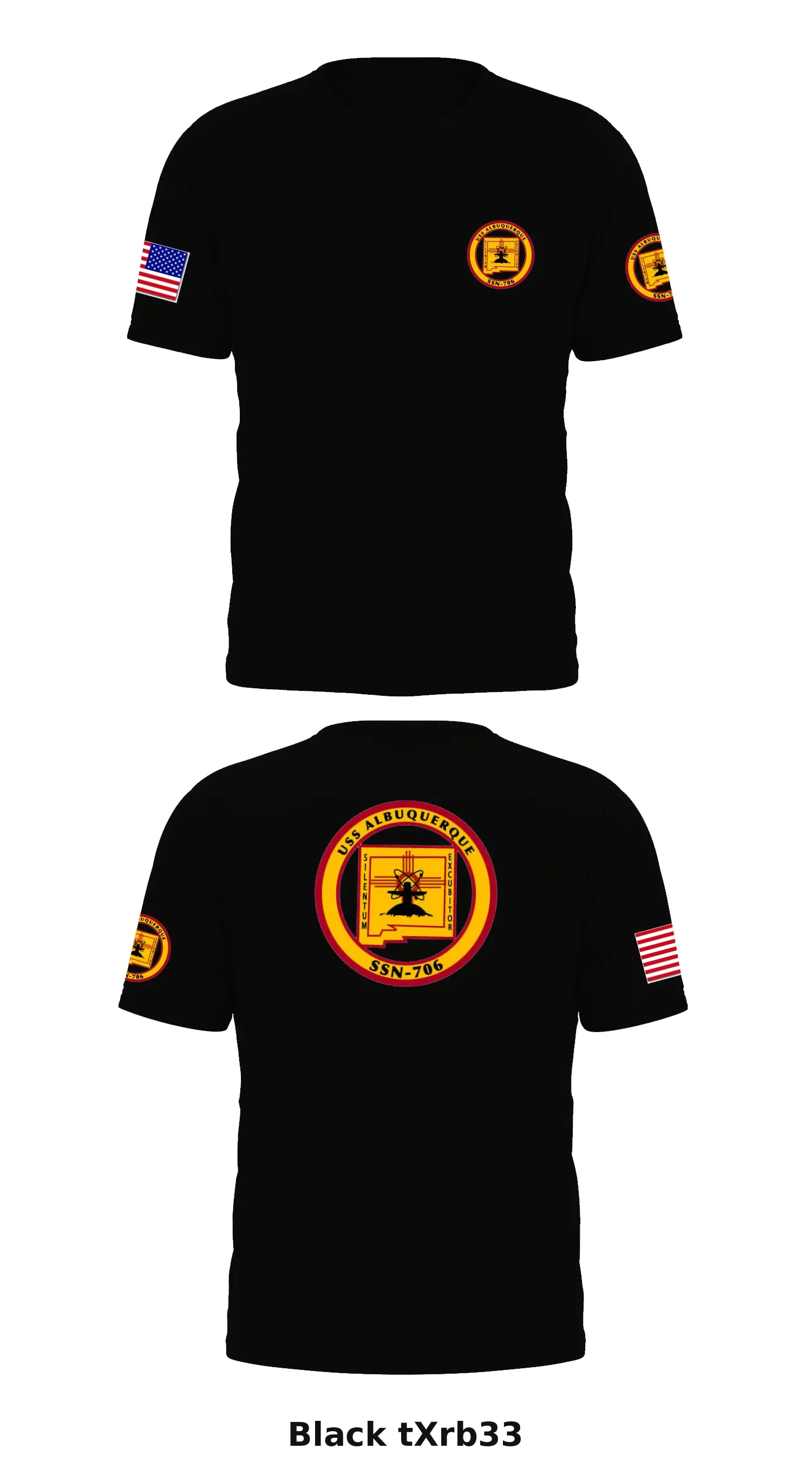 USS Albuquerque SSN-706 Store 1 Core Men's SS Performance Tee - tXrb33