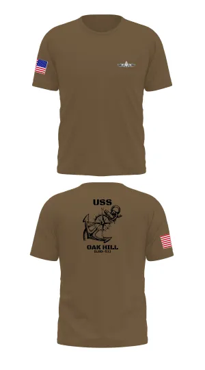 USS OAK HILL (LSD-51) Store 1 Core Men's SS Performance Tee - 78578649505