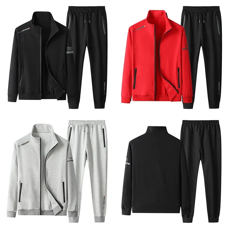 Versatile 2-Piece Joggers Tracksuit for Men 7XL