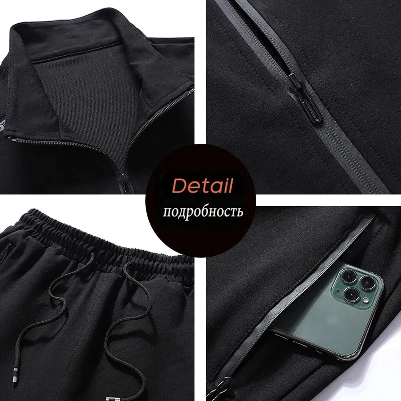 Versatile 2-Piece Joggers Tracksuit for Men 7XL