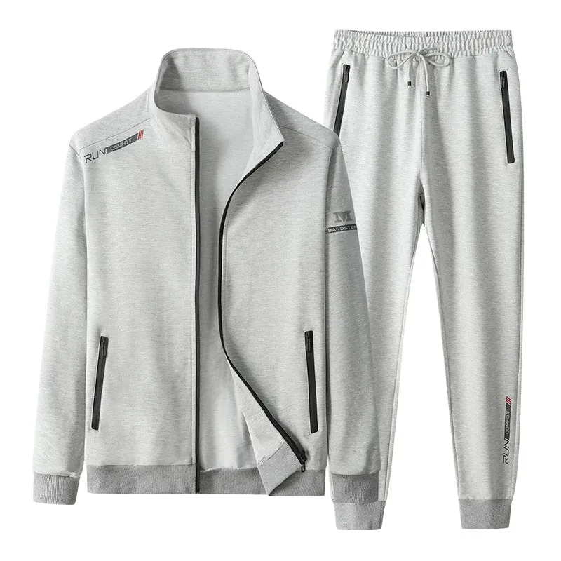 Versatile 2-Piece Joggers Tracksuit for Men 7XL