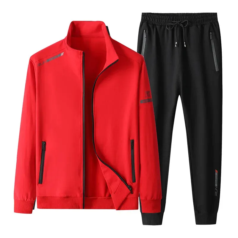 Versatile 2-Piece Joggers Tracksuit for Men 7XL