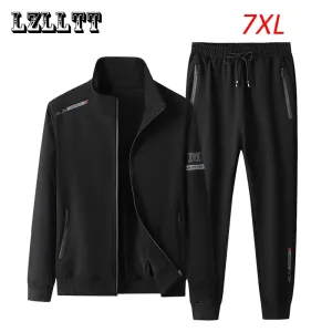 Versatile 2-Piece Joggers Tracksuit for Men 7XL