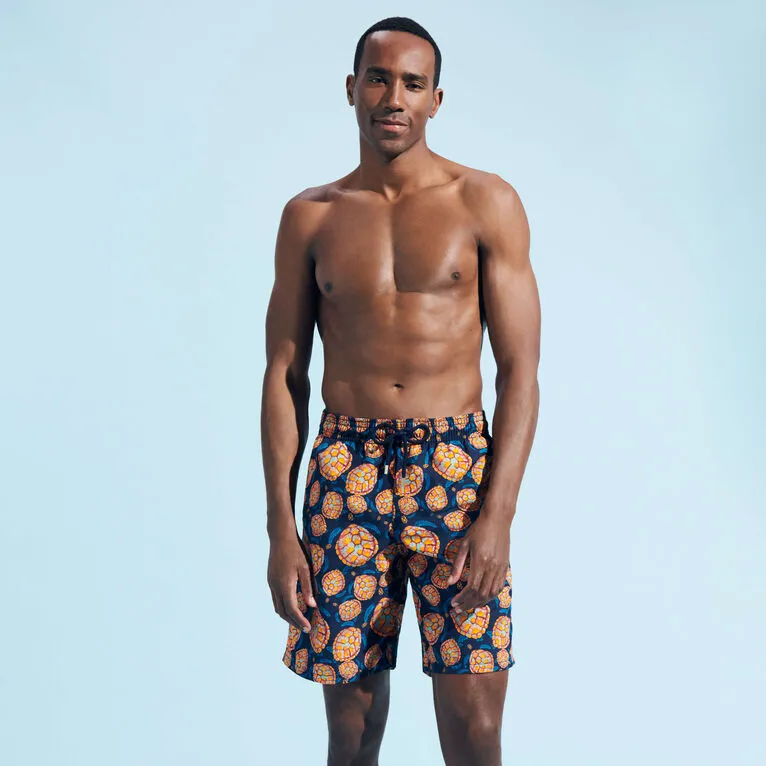 VILEBREQUIN Men Long Swim Shorts Carapaces