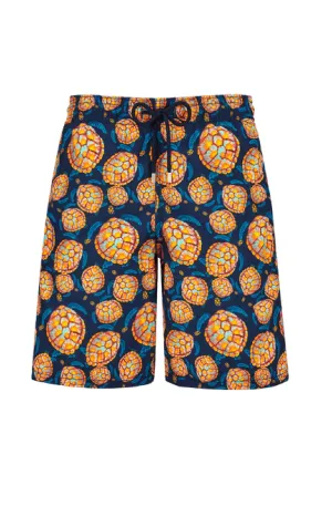 VILEBREQUIN Men Long Swim Shorts Carapaces