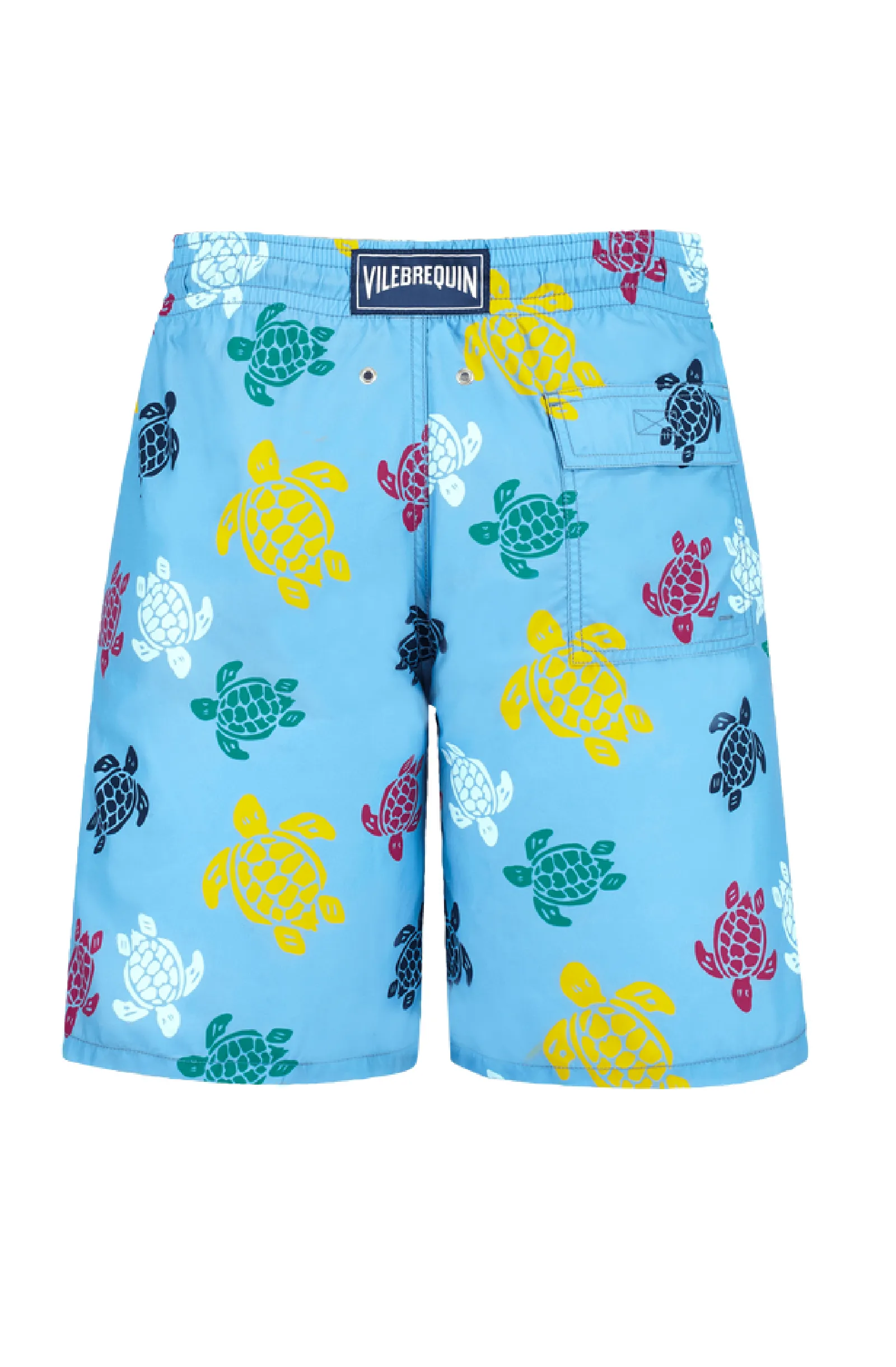 VILEBREQUIN Men Long Swim Trunks Ronde des Tortues Multicolores