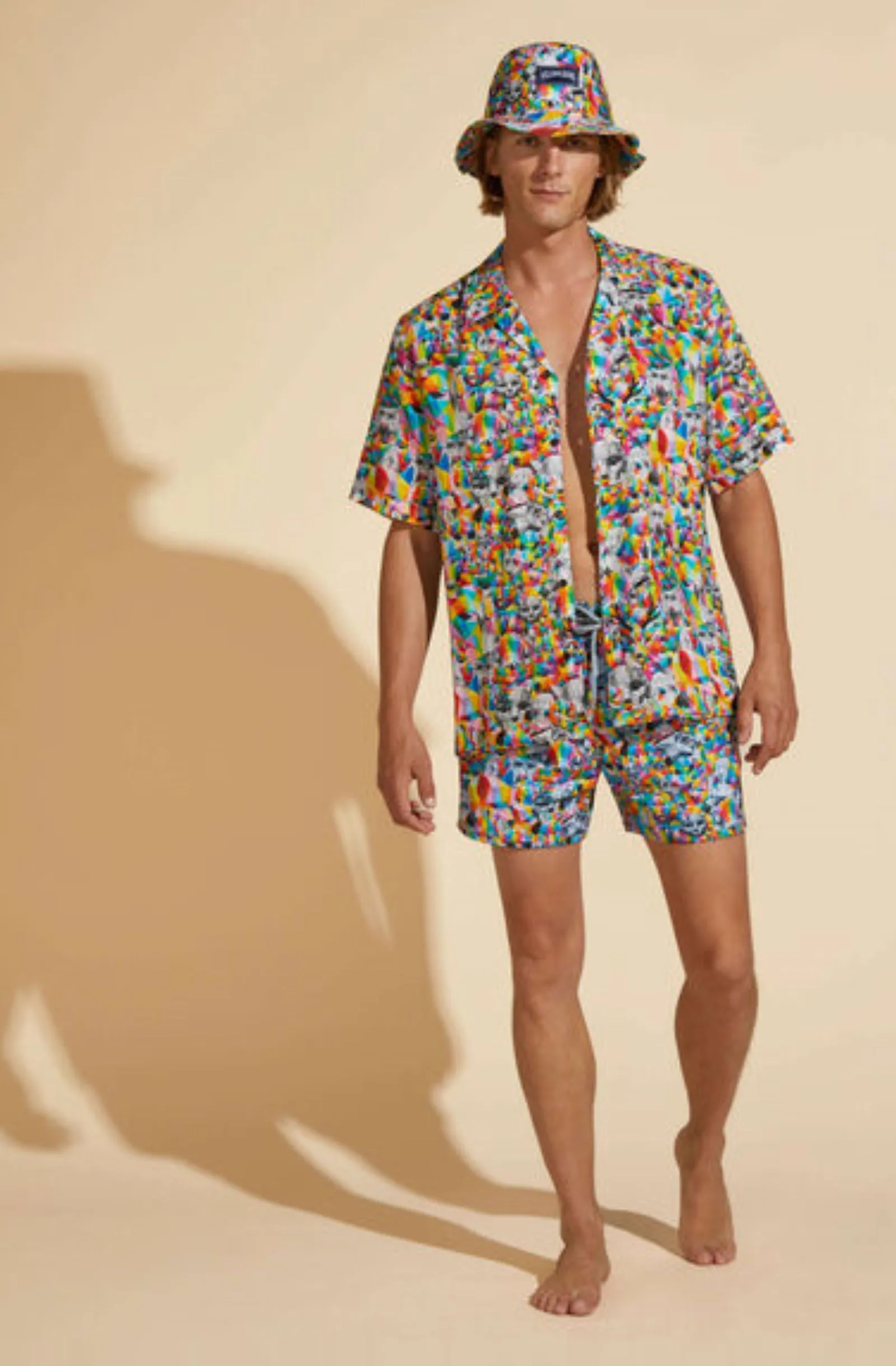 VILEBREQUIN Men Stretch Swim Shorts Animals - Okuda San Miguel