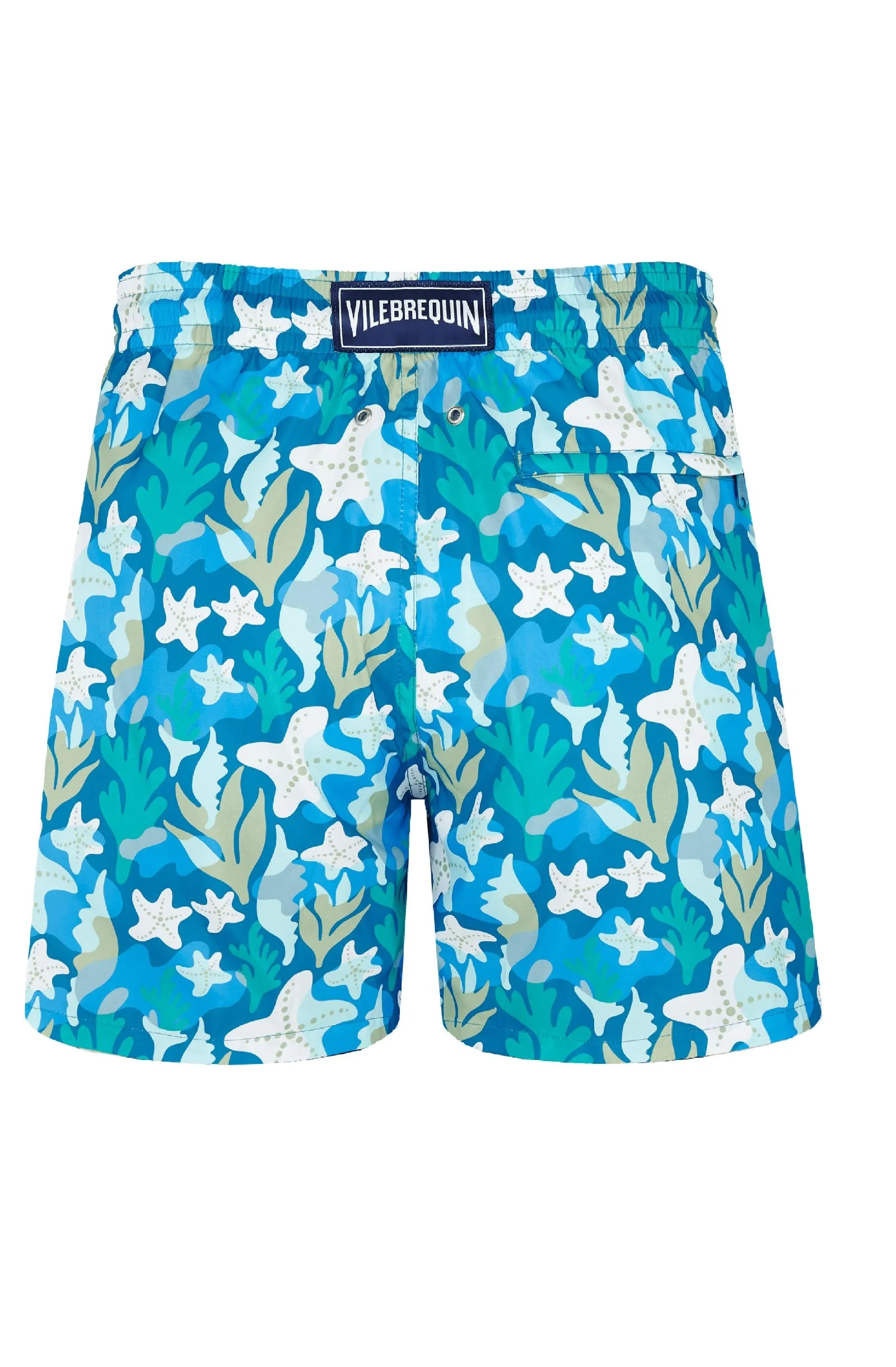 VILEBREQUIN Men Swim Shorts Ultra-Light and Packable Camo Seaweed