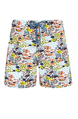 VILEBREQUIN Men Swim Shorts Ultra-light and Packable Fish Family