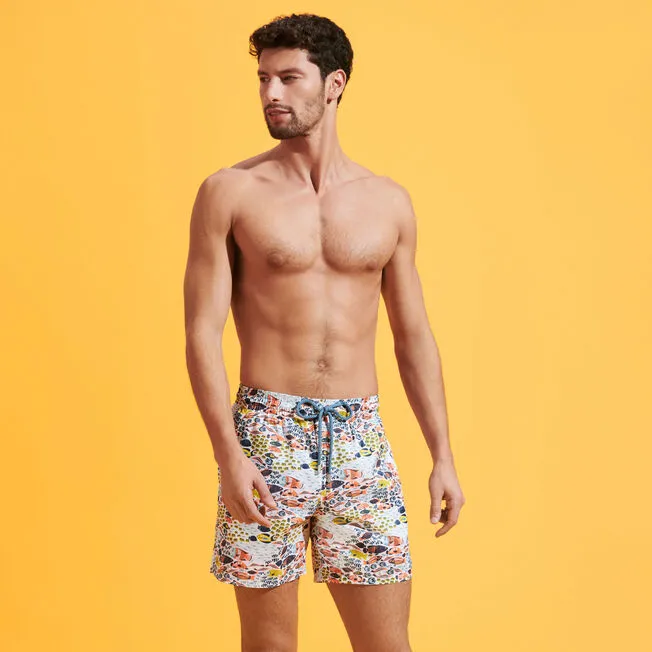 VILEBREQUIN Men Swim Shorts Ultra-light and Packable Fish Family