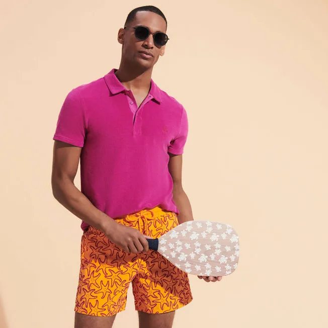 VILEBREQUIN Men Swim Trunks Flocked Starlettes