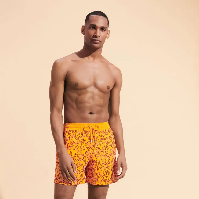 VILEBREQUIN Men Swim Trunks Flocked Starlettes