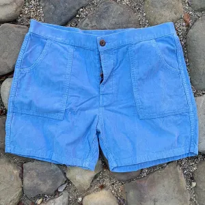Vintage 1980s BABY BLUE Birdwell Corduroy Shorts