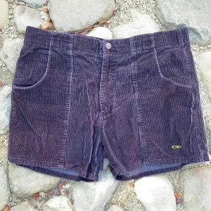 Vintage 1980s BLACK Longrider Ocean Pacific Corduroy Shorts