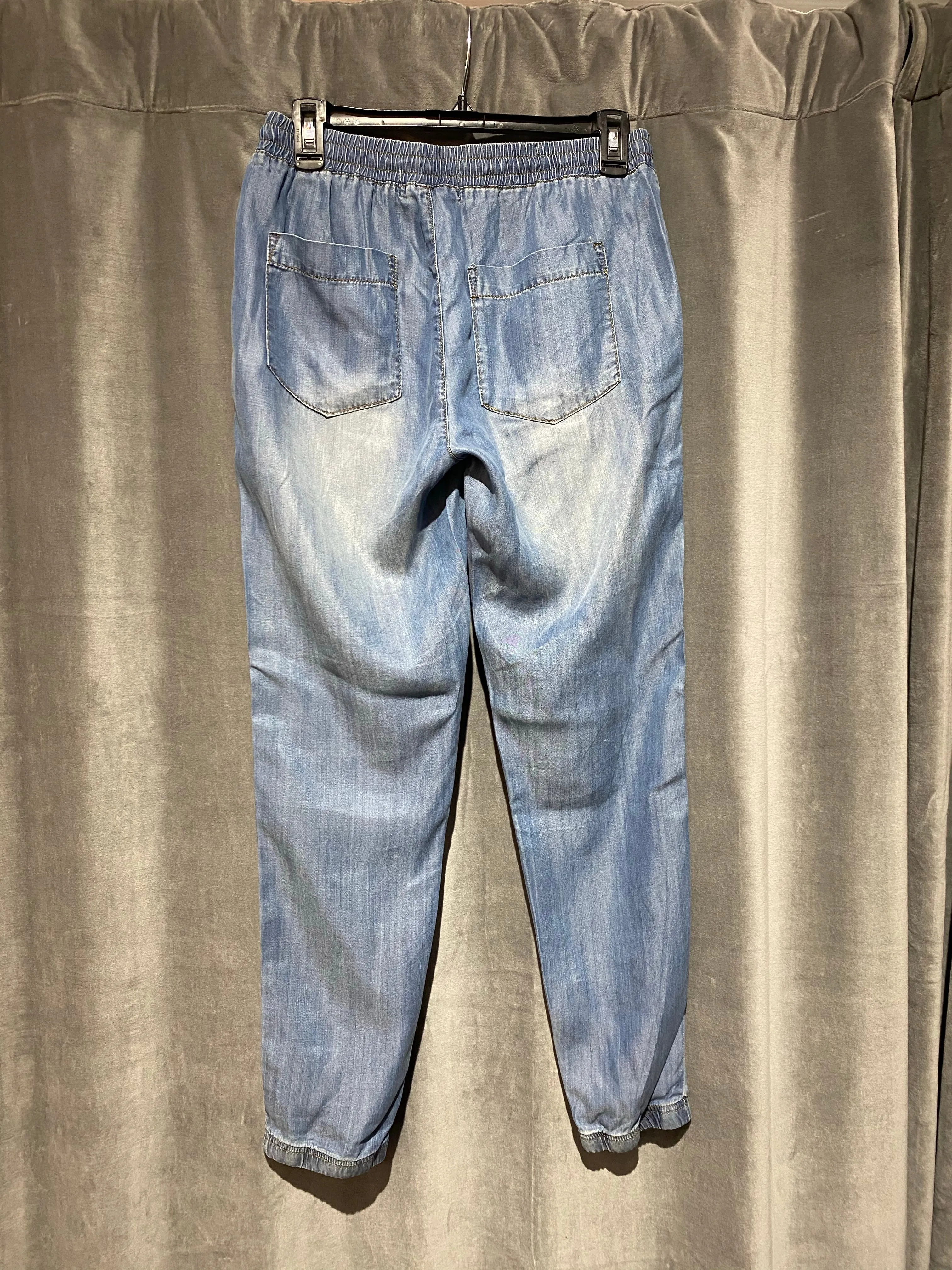 Vintage Havana Elastic Waist Denim Joggers