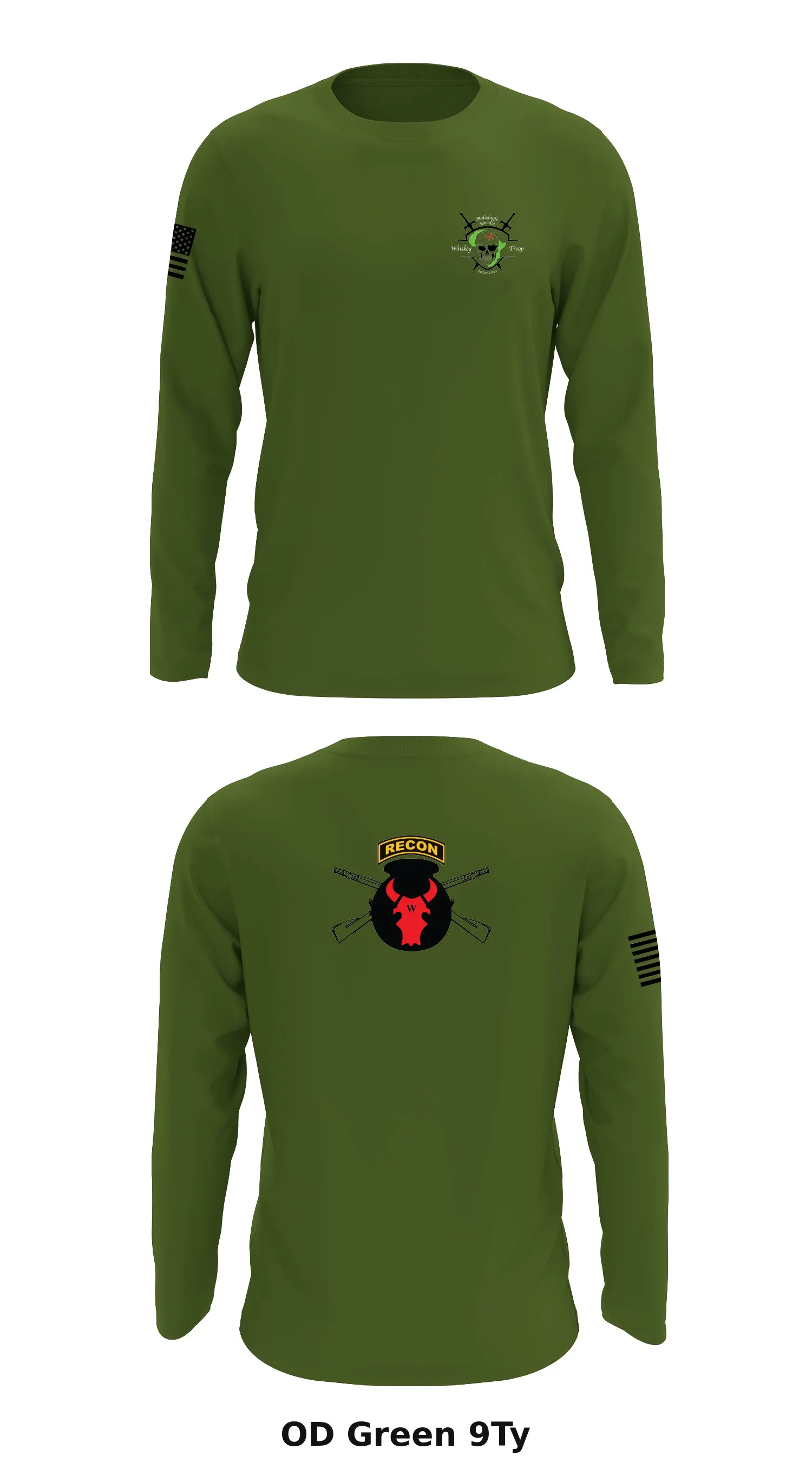 W Troop 1-113 Store 1 Core Men's LS Performance Tee - 9Ty