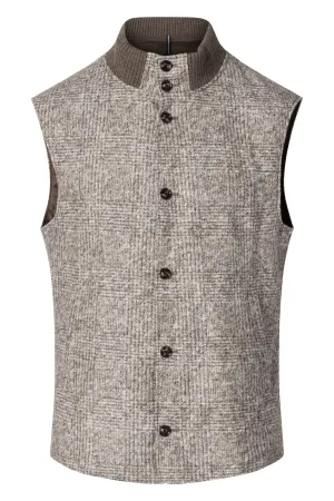 Wermut Waistcoat in Olive Glen Check