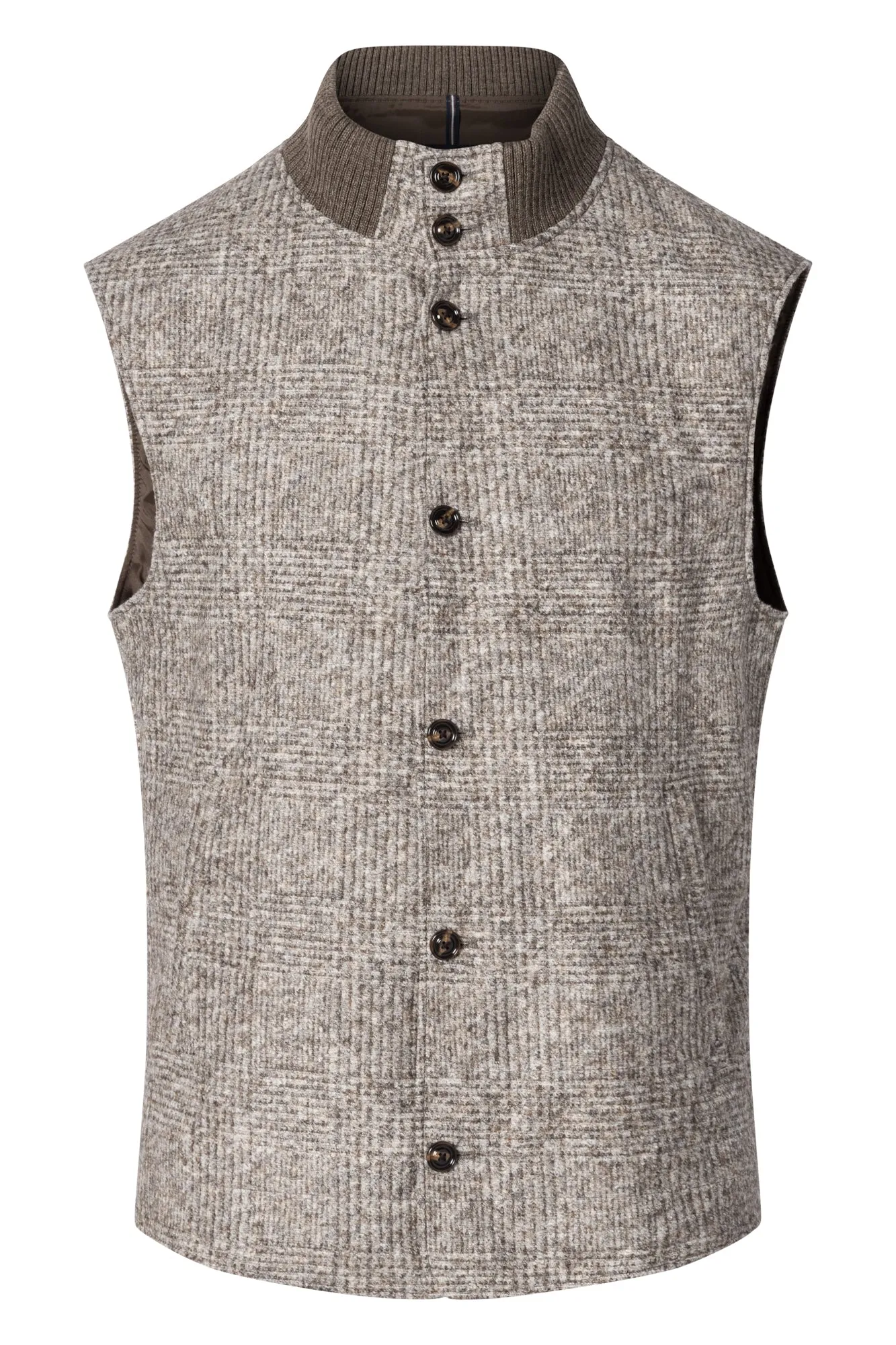 Wermut Waistcoat in Olive Glen Check