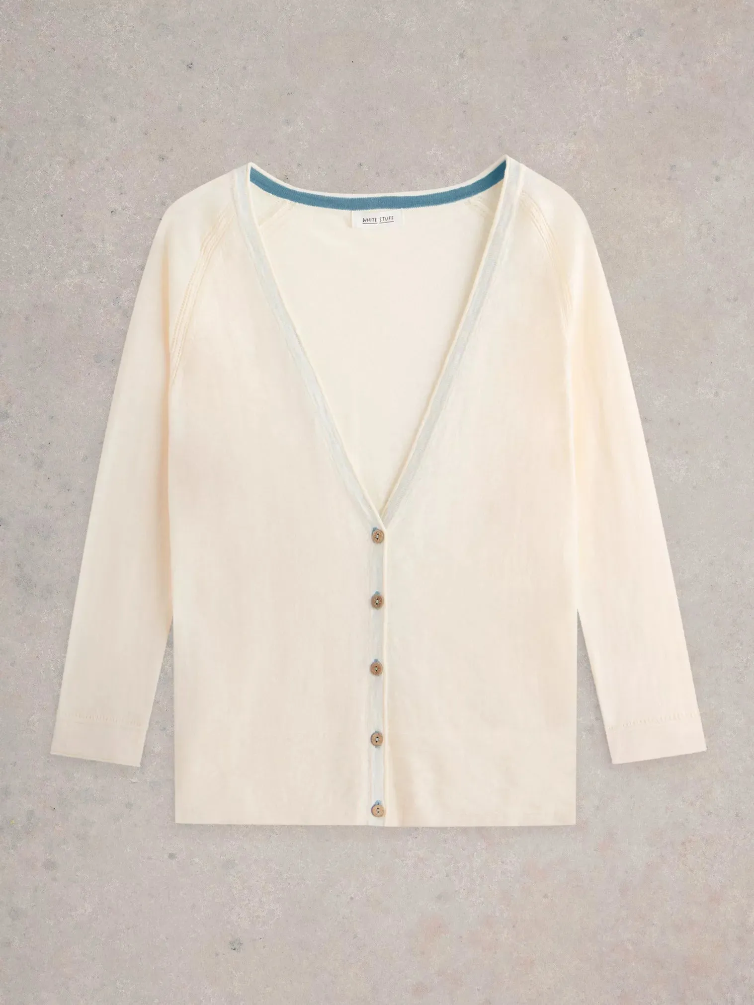 White Stuff Naria Cardi Natural White