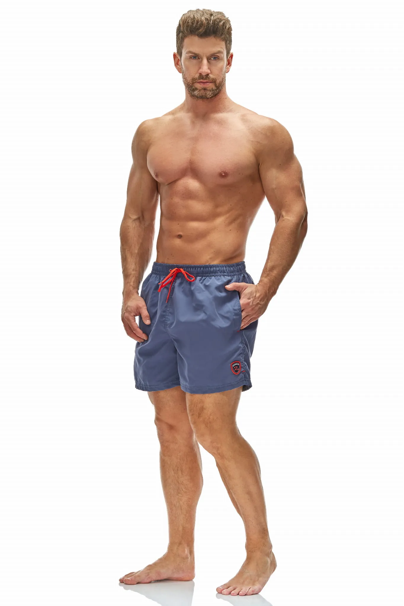 ZAGANO MEN SHORTS 5106-navy blue