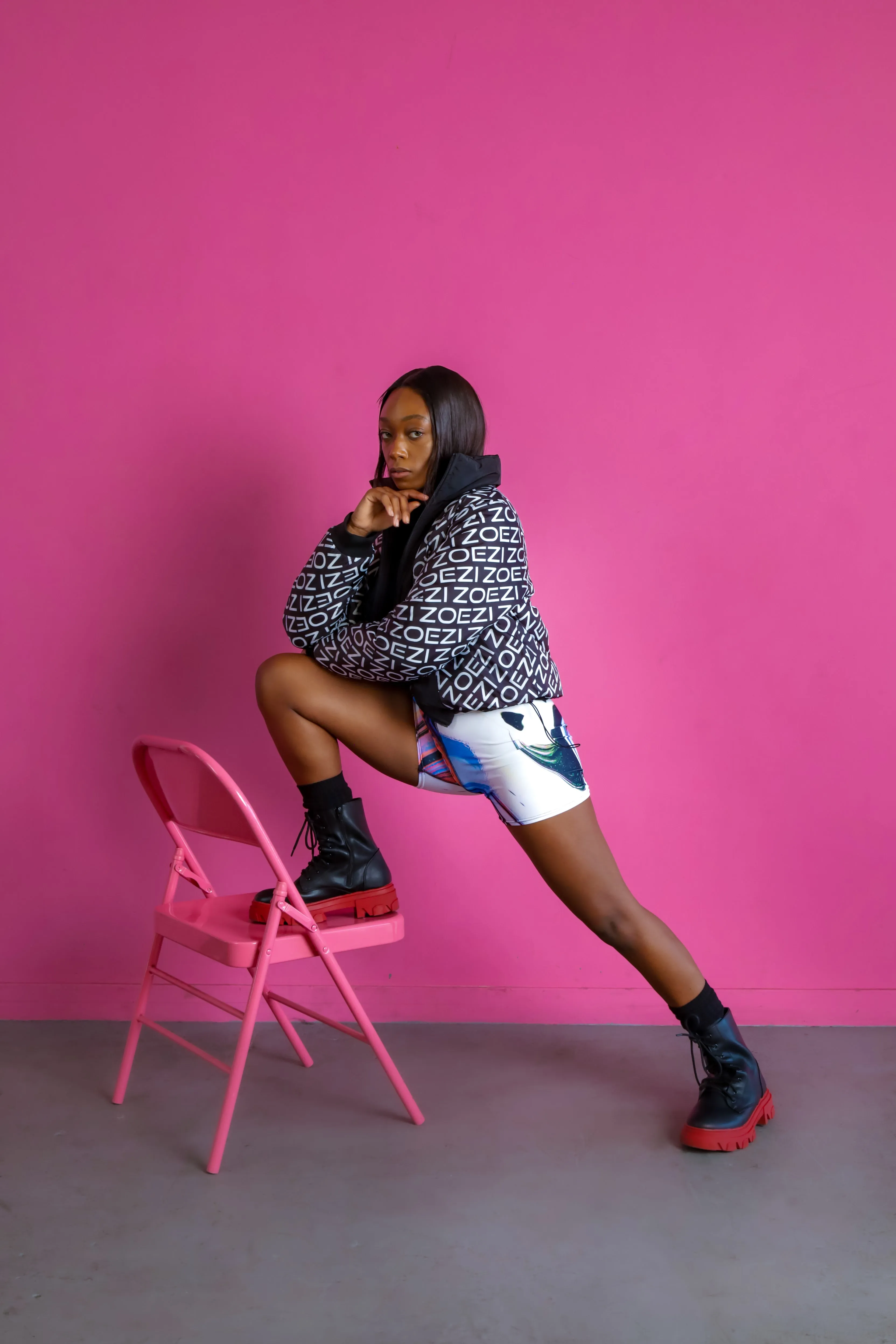 Zuri MaruMaru Print Soft Buttery High Waisted Biker Shorts